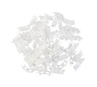 FESTFENDS 100 Clips de Jardinage en Plastique Blanc pour Tomates et Fleurs, Fixation Solide des Tiges, Support pour Treillis Le Jardin