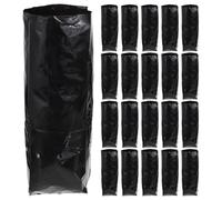 FESTFENDS 100 Sacs de Plantation pour pépinière : Manchons de semis de 40 cm x 12,5 cm avec Trous d’aération - Manchons Noirs pour la Propagation et Le repiquage de Jeunes Plants, arbustes