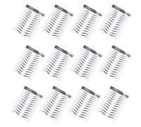 FESTFENDS 12 feuilles Autocollants Sourcils Imperméables Poil Naturel Temporaire Faux Sourcils Faciles à Appliquer et Perte de Poils
