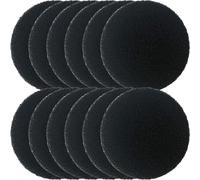 FESTFENDS 12 Pièces Mousses Filtrantes en Éponge Noire pour Aquarium d'eau de Mer et Poubelles Cuisine Haute Performance D'absorption et Effet Filtrant pour Petites Surfaces