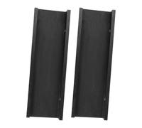 FESTFENDS 2 Pièces Étagère Murale Flottante en Bois Foncé, Large | Structure Suspendue, Bords Relevés, Style Moderne, pour Bureau, Entrée, Salle de Bain, Objets et Dossiers