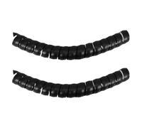 FESTFENDS 2 Pièces Manchon de Protection Spirale Noir en Plastique pour Pied de Meuble et Tronc d'arbre, Prévention des Dommages Surface Lisse et Design Moderne