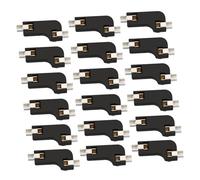 FESTFENDS 20 Pièces Prise Sip pour Clavier Mécanique Hot-swappable en Abs Noir Deux Pinces, Accessoire Professionnel pour Support PCB Clavier