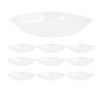 FESTFENDS 20pcs Plateaux de Pesée en Plastique Blanc pour Solides et Poudres, Forme Rhombique, Fond Plat, Facile à Verser, pour Laboratoire et Présentation de Grains de Café