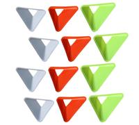 FESTFENDS 20pièces Disques Triangulaires de Marquage pour Entraînement Football Accessoires Pratiques PE Légers et Durables Couleurs Intenses Outils de Repérage Sportif Couleur Aléatoire