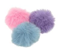 FESTFENDS 3 Pièces Protection Anti-vent pour Micro-cravate en Peluche, Cache Micro 0,5-1,2cm, Prévention des Sons Plosifs pour Enregistrements et Discours en Direct, Violet