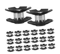 FESTFENDS 30 Pièces Écrou de Fixation du Jeu de Direction Vélo 28,6mm | Acier et Plastique, pour Tubes de Direction Standard 28,6mm, Usage Tout Terrain et Chemins