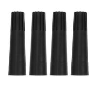 FESTFENDS 4 Pièces Embouts Filetés pour Manche de Balai et Raclette en Plastique Noir, Connexion Stable et Sécurisée, Adaptateurs pour Outils de Nettoyage Domestique