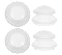 FESTFENDS 4 Pièces Set Silicone Facial Cupping Tool Transparent Soft Vacuum Massage Cups For Beauty Skincare And Muscle Relaxation