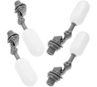 FESTFENDS 4ensembles Vanne à Flotteur Plastique Réglable pour Réservoir Eau Contrôle Constant du Niveau Résistant Lot de Accessoires pour Aquariums et Humidificateurs