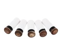 FESTFENDS 5 Pièces Embout Queue de Billard en Plastique Blanc avec Surface Lisse Facile à Transporter Accessoire de Billard pour Remplacement et Réparation