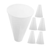 FESTFENDS 6 Pièces Mégaphone Portatif en Plastique Blanc pour Concerts et