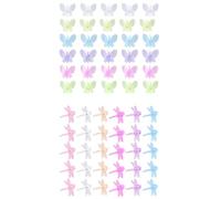 FESTFENDS 60 Clips Fixes en Plastique pour Orchidées et Vigne, Support Créatif de Libellule, Maintien des Tiges de Plantes, Accessoire Jardin Pratique Couleur Aléatoire