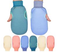 FESTFENDS 8 pièces Accessoires Exfoliants Corps pour Femmes et Hommes Réutilisables pour Pouce Massage Doux et Nettoyage Peau