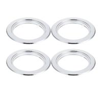 FESTFENDS Anneaux de Protection Empêchent Les Perruches D'endommager Le Nid en Aluminium 4 Pièces Accessoires Pratiques pour Nichoirs à Oiseaux pour Boîte D'élevage Argentés