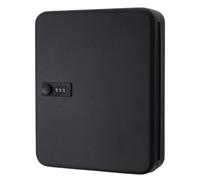 FESTFENDS Armoire à Clés Murale Noire en Fer pour Gestion Sécurisée avec 36 Emplacements, Serrure à Code Prévention des Blessures et Usage en Agences Immobilières