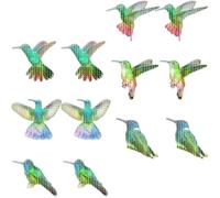 FESTFENDS Autocollants Fenêtre à Moustiquaire Anti-collision Oiseaux 12pcs en Pvc Magnétique, Installation Facile pour Fenêtres à Écran Extérieur Décoratives