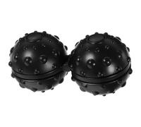 FESTFENDS Balle de Massage en Silicone Noire de Cacahuète pour Dos et Hanche, Sensation Tactile Confortable et Mobilisation des Articulations