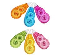 FESTFENDS Bandes Correctrices Portables sans Temps de Séchage Ensemble de 6 12 Mètres en Pp Léger Couleur Aléatoire pour Étudiants Usage Quotidien Scolaire et Bureau