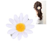 FESTFENDS Barrettes à Cheveux Design Élégant et Tenue Lot de 20 Marguerite Blanches en Tissu Accessoire Coiffure pour Mariage et Réunions
