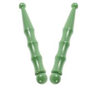 FESTFENDS Bâton de Massage Gua Sha en Résine Vert 2pcs pour Visage et Yeux, Outil Manuel Polyvalent pour Relaxation à Domicile et Amélioration du Sommeil