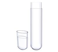 FESTFENDS Boîte de Rangement en Plastique Transparent Design Élégant et Portable Étui Multifonctionnel pour Pinces à Épiler pour Maquillage et Voyage pour Tubes à Essai
