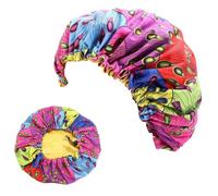FESTFENDS Bonnet de Nuit Garçon et Filles Imprimé Double Couche 2pcs en Polyester Ajustable pour Dormir et Protéger les Cheveux des Garçon et Filles