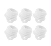 FESTFENDS Bouchon de Vidange en Caoutchouc Blanc pour Seau à Serpillière, Pack de 6 Pièces, Installation Facile et Étanchéité pour Usage Domestique et Bureau