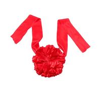 FESTFENDS Boules de Fleurs Rouges en Toile Légères et Faciles à Transporter pour Décorations de Mariage et Cérémonies D'événements, Diamètre 25 Cm