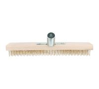 FESTFENDS Brosse de Désherbage en Fil d'acier Plaqué Cuivre Jaune, Brosse de Nettoyage pour Terrasse et Jardin, Adaptée Entre Dalles, Manche Compatible Standard