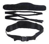 FESTFENDS Ceinture de Service Pratique en Nylon Noir, Ceinture Professionnelle Flexible et Résistante pour Pantalons Décontractés et Salopettes, Course Randonnée