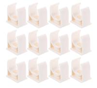 FESTFENDS Collier Canalisation en Pvc Blanc Forme en U pour Fixation Tuyaux, Clip Solide Crochet Support pour Électricien, pour Installation Murale Plomberie