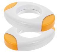 FESTFENDS Coupe-œufs à Coque 2 Pièces en Acier et Plastique Jaune, Outil pour Retirer la Coquille D'œuf, Améliore L'efficacité Cuisine, Compatible Lave-vaisselle