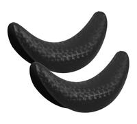 FESTFENDS Coussin Cervical Ergonomique en Caoutchouc Noir de Croissant, Repose-tête Antidérapant pour Bac à Shampoing, pour Salons et Usage Personnel, Lot de 2