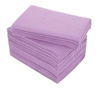 FESTFENDS Coussinet de Manucure Jetable 50pcs en Papier de Pâte de Bois Pourpre, Résistant la Déchirure, Protège la Table de Nail Art et Maintien Propre Lors du Ponçage