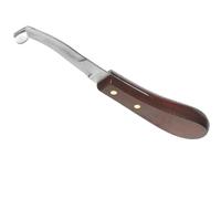 FESTFENDS Couteau à Sabot Droit pour Usage Quotidien en Acier Inoxydable Résistant à l'usure Manche en Bois Ergonomique pour Maréchal-ferrant