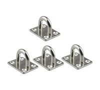 FESTFENDS Crochet de Plafond de U en Acier Inoxydable 4pcs Support de Balançoire Professionnel et Accessoire pour Hamac, pour Balcon et Salon, Finition Surface Lisse