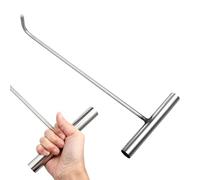 FESTFENDS Crochet Leve Plaque en Acier Inoxydable Poignée Forme de T, Outil de Levage Robuste pour Porte Enroulable et Entretien des Égouts en Milieu Industriel