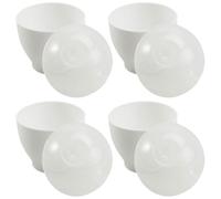 FESTFENDS Cuiseur à Œufs Micro-Ondes Lot de 4 Coquetiers PP Cuisson Vapeur pour Œufs Durs Cuisson Rapide Petit-Déjeuner Familial Ustensile Cuisine