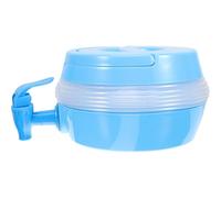 FESTFENDS Distributeur D'eau Pliable Bleu 3,5 L en Plastique avec Robinet pour Hydratation Sport en Extérieur, pour Parties et Activités de Plein Air