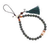 FESTFENDS Dragonne de Téléphone Chaîne Téléphonique Rétro Ethnique en Bodhi Vert Solide Vintage et Anti-perte Bracelet Poignet Pratique pour Femme