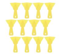 FESTFENDS Ensemble de 12 Truelles D'angle Intérieur en Plastique Jaune, Flexibles pour Cloisons Sèches, Outil Facile pour Retirer le Joint D'angle