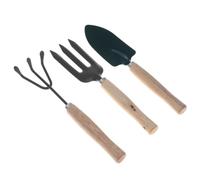 FESTFENDS Ensemble Mini Outils de Jardinage en Acier Inoxydable Léger 3 Pièces pour Planter et Ameublir Le Sol Pelle, Râteau et Houe Couleur Aléatoire pour Fleurs et