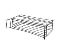 FESTFENDS Étagère de Rangement Multifonction en Métal Noir 2 Niveaux, Hauteur Ajustable, Résistante à l'eau, pour Salle de Bain Moderne et Organisation