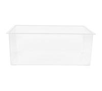 FESTFENDS Évier carré en plastique pour laboratoire : bassin utilitaire transparent pour expériences chimiques - récipient à liquide facile à nettoyer - bol de nettoyage pour laboratoire scolaire