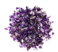 FESTFENDS Gravier Décoratif sans Bords en Pierre Pourpre 200g pour Aquarium Gravier Irrégulier pour Jardins Aquatiques et Terrariums