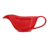FESTFENDS Gravy Sauce Boat Céramique Rouge Petite Saucière Pratique avec Anse Confortable pour Maison et Restaurants Compatible pour Sauces Laits et Vinaigrettes