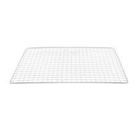 FESTFENDS Grille de Rectangulaire Aliments Uniformément Argenté Filet de Barbecue Métal Facile à Utiliser pour Barbecue pour Extérieure