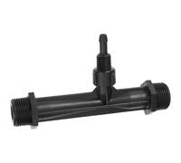 FESTFENDS Injecteur Venturi pour Arrosage et Fertilisation des Plantes Kit Système D'irrigation 3/4'' en Plastique Noir, Résistant aux Produits Chimiques pour Irrigation de Jardin