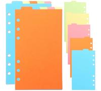 FESTFENDS Intercalaires Classeur en Papier Épais et Résistant, 6 Sets Colorés pour Bureau et École, Séparateurs D'index pour Organisation à Domicile